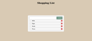 Shopping List